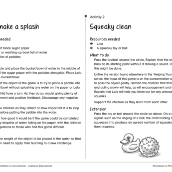Helping Young Children to Concentrate