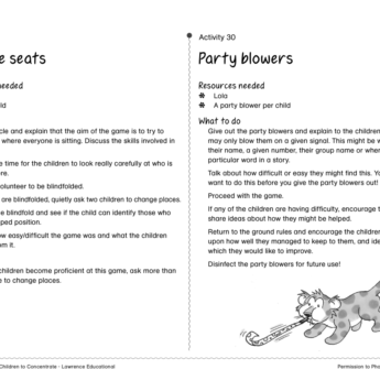 Helping Young Children to Concentrate