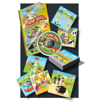Tune into… Nursery Rhymes - audio CD and illustrated rhyme cards