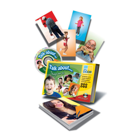 Talk about… Things we Do -30 language photo cards showing verbs