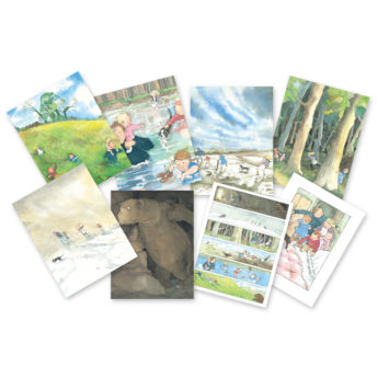 Large format sequencing story cards from popular picture book (275 x 210mm on durable plastic)