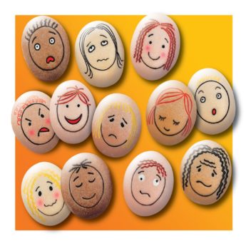 Emotion Stones - 12 Feelings Pebbles for early years and KS1