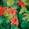Coloured artificial leaves from a variety of trees in different seasons (100 in a pack)