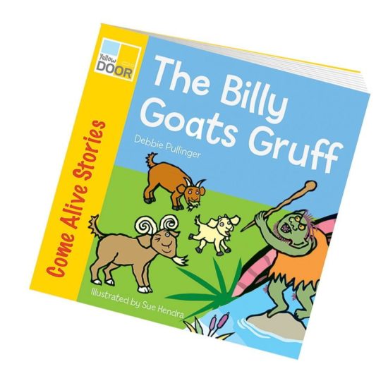 Illustrated Billy Goats Gruff Story Book - picture book and big book version