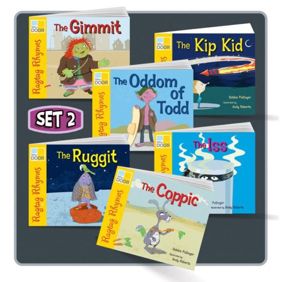 Ragtag Rhymes Set 2 includes single and six class pack of six picture books.