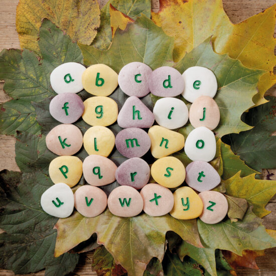 alphabet pebbles