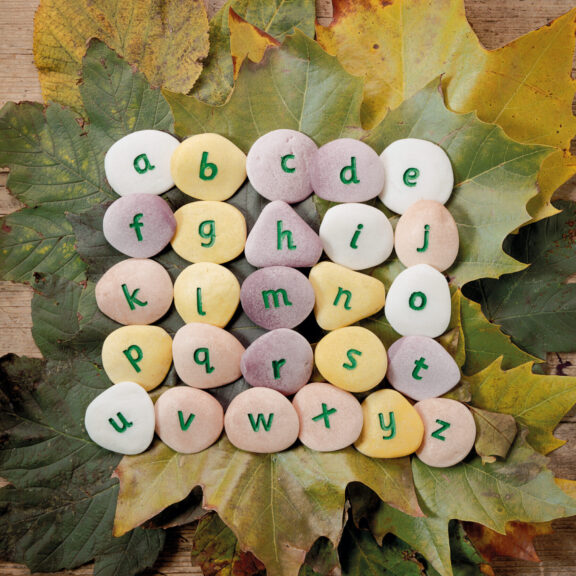 alphabet pebbles