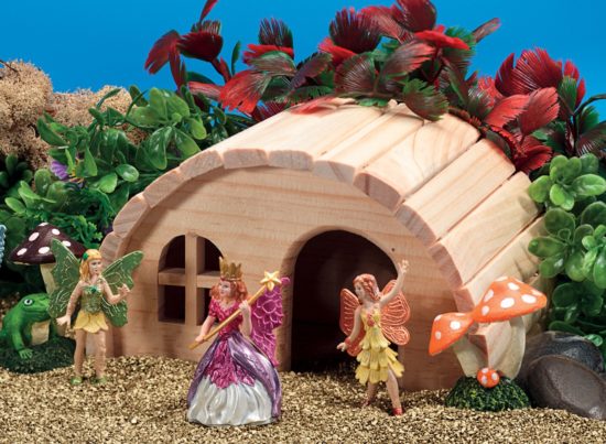 Wooden Fairy House for Small World Play