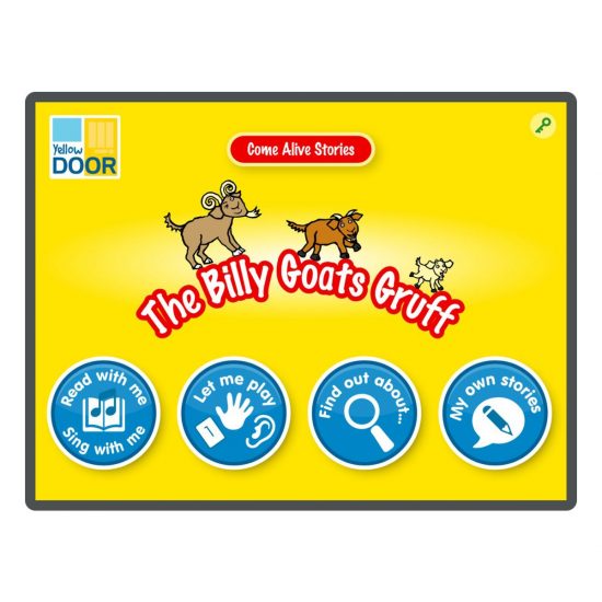 Billy Goats Gruff story, song and games app