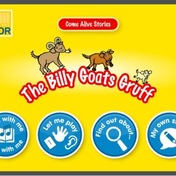 Billy Goats Gruff story, song and games app