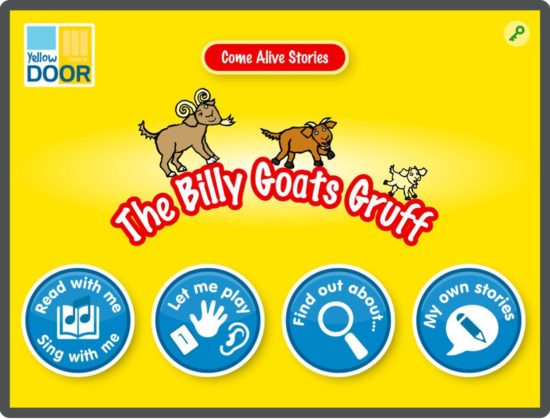 Billy Goats Gruff story, song and games app
