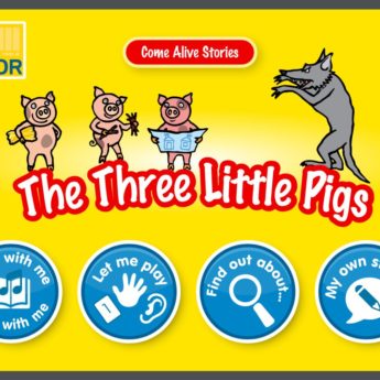 The Three Little Pigs Interactive Story and games app