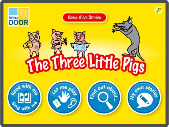 The Three Little Pigs Interactive Story and games app