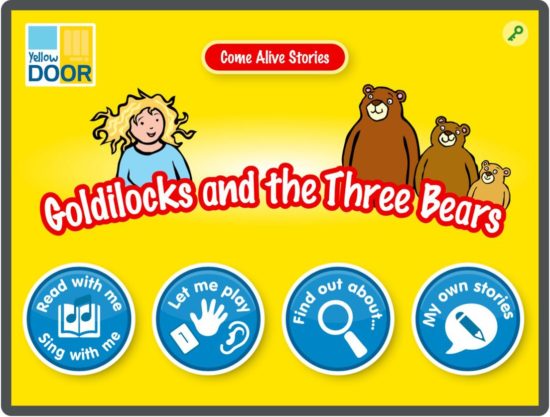 Goldilocks and the Three Bears Interactive Story and games app