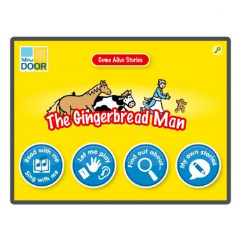 The Gingerbread Man Interactive Story and games app