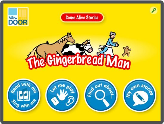The Gingerbread Man Interactive Story and games app