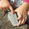 Set of 20 tactile counting stones