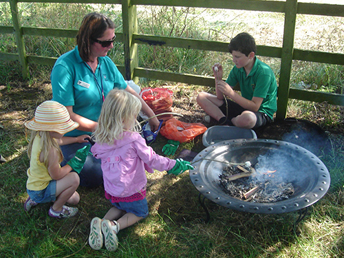 Toasting marshmallows