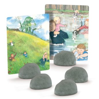 5 durable card holders - ideal for storytelling and small world play