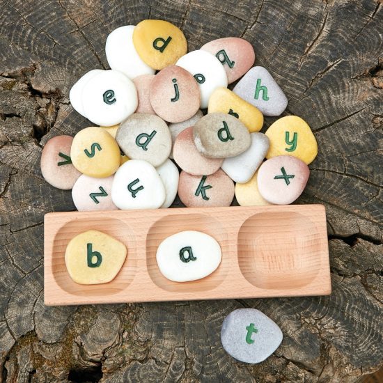 Blend and segment CVC words with this tactile wooden tray