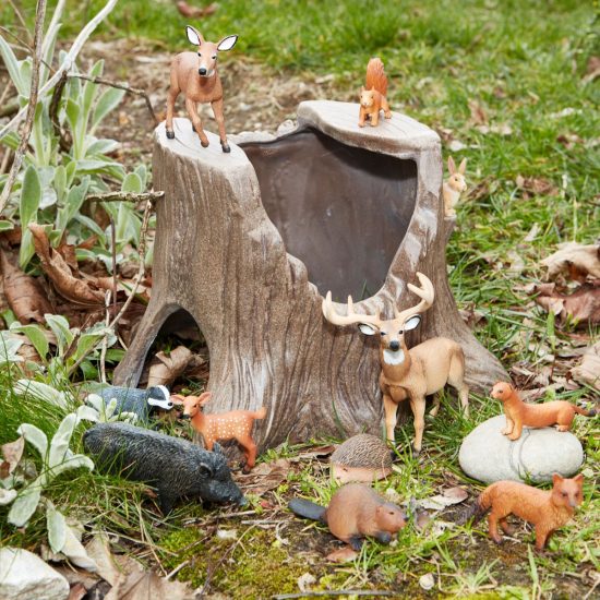 Large tree stump for imaginative play