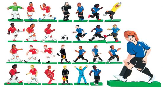 Football Wooden Characters