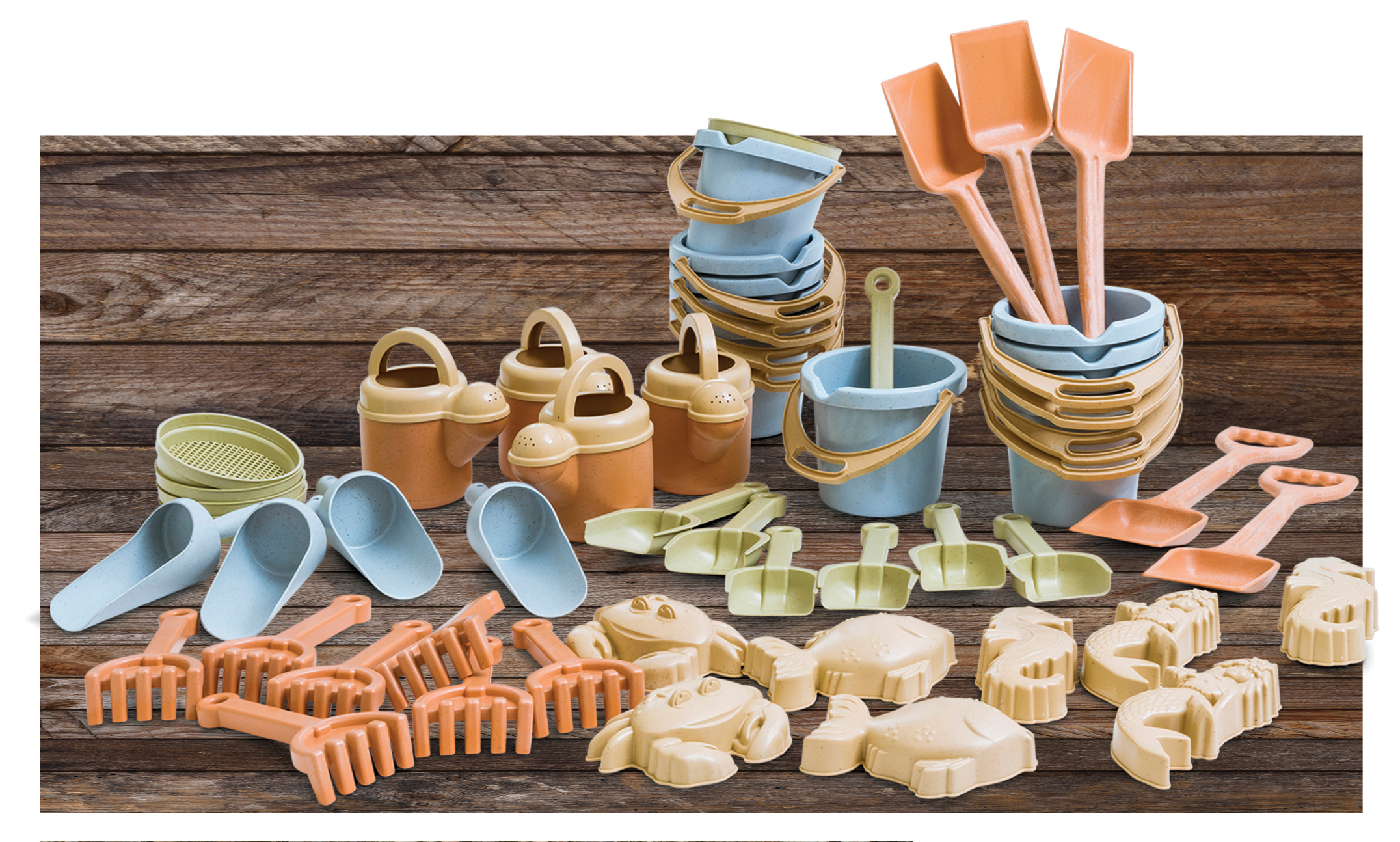 bioplastic bucket set