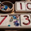 Early Mastery Number Trays outside