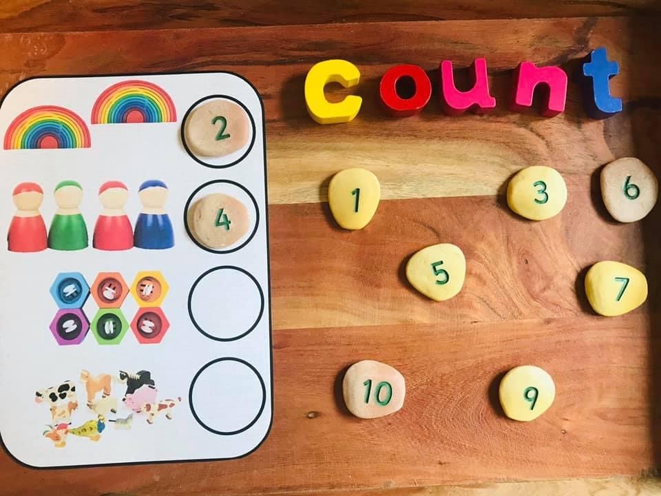 Count 5 objects