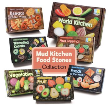 Mud Kitchen Food Stones Collection