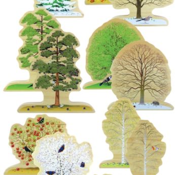 Four Seasons Trees Wooden Play Set - Image 7