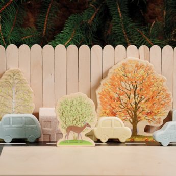 Four Seasons Trees Wooden Play Set - Image 2