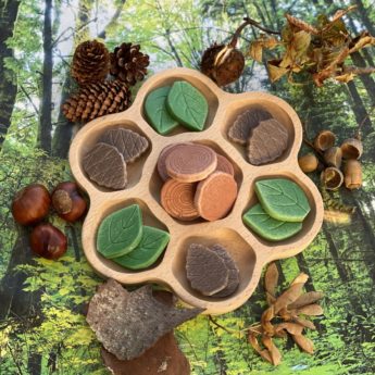 Set of 18 nature-inspired scenery stones