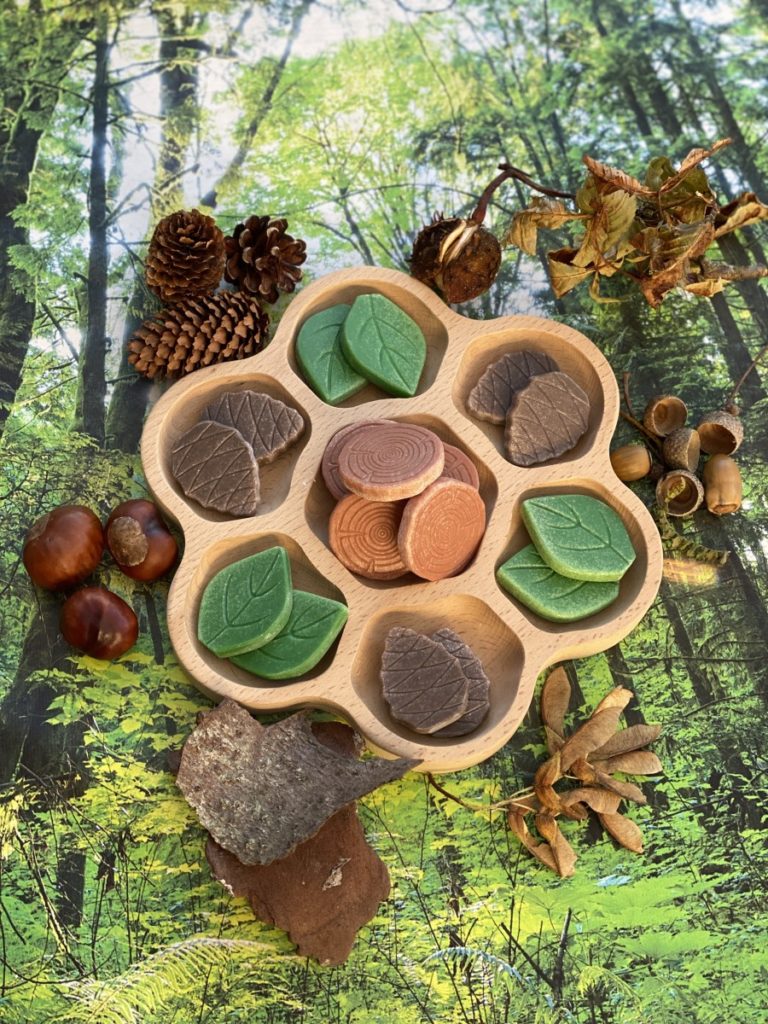 Set of 18 nature-inspired scenery stones