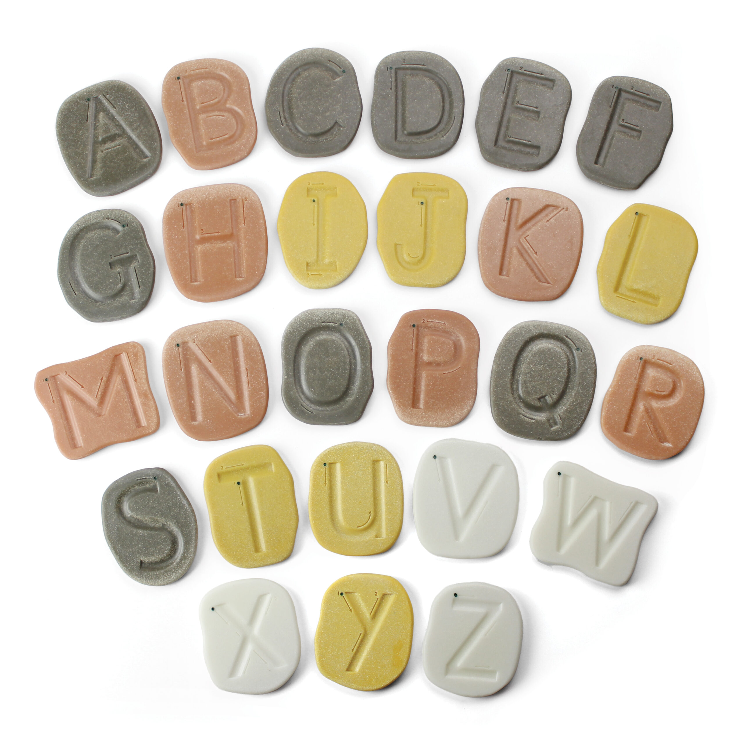 Feels-Write Uppercase Letter Stones - Image 2