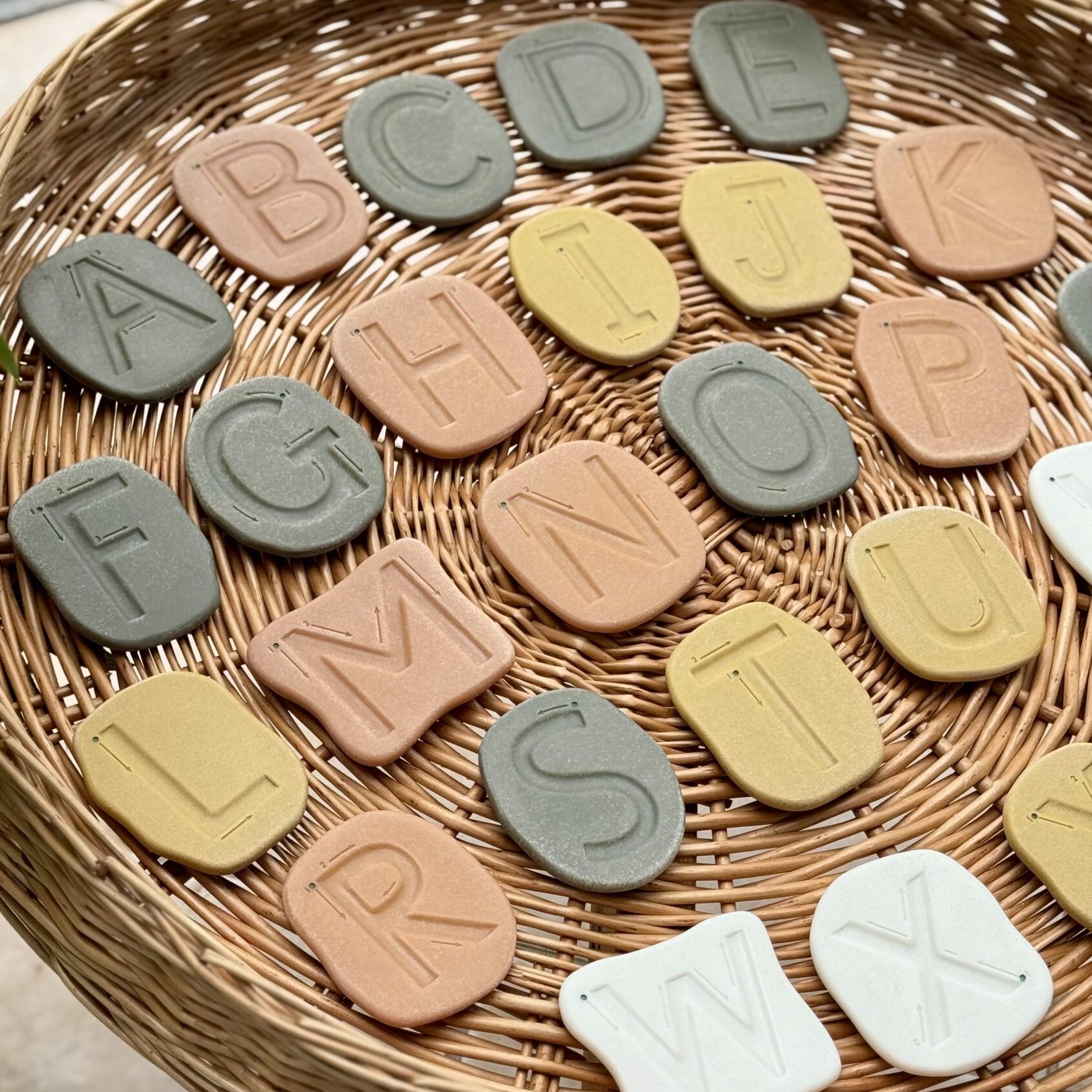 Feels-Write Uppercase Letter Stones