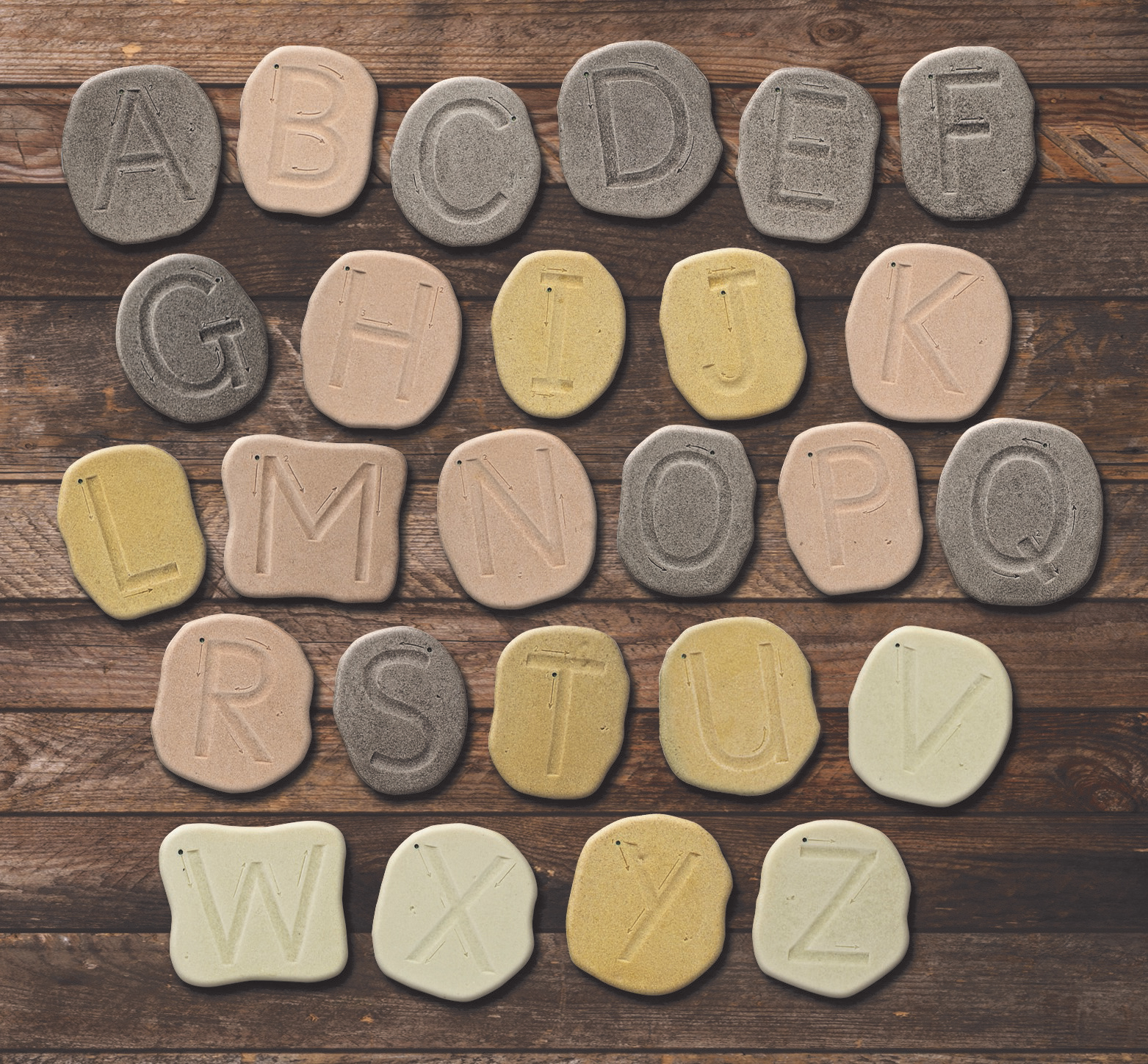 Feels-Write Uppercase Letter Stones - Image 7