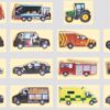 Look Inside – Community Vehicles Wooden Play Set - Image 2