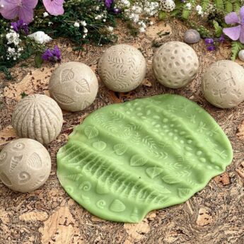 playdough stone roller spheres