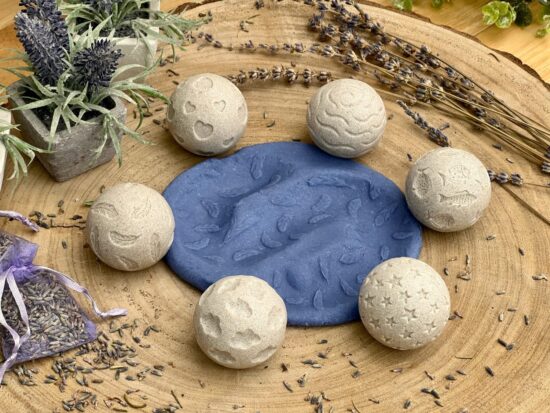 playdough stone roller spheres
