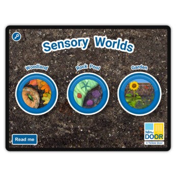 Sensory Worlds App: Woodland, Rock Pool, Garden