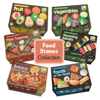 Mud Kitchen Food Stones Collection