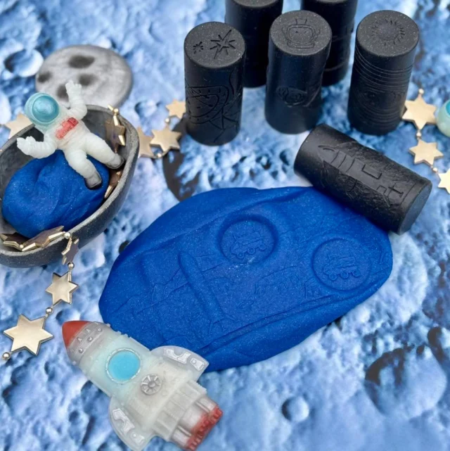 Happy Space Day! 🌟 

Today’s the perfect time where children can embark on a space expedition as they roll and stamp into playdough to reveal fascinating tactile scenes, including astronauts, rocket launches, space walks, and more.

Through hands-on exploration, children can blast off into learning - developing creativity, language, and fine motor skills as they journey through the stars.

#space  #earlyyears  #learningthroughplay  #spaceplay  #imaginativeplay #toddleractivities #eyfsideas #invitationtoplay #yellowdooreducation #yellowdoorplay
