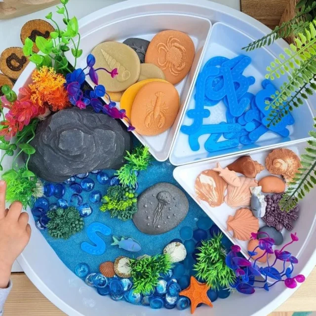 We couldn’t resist sharing this stunning ocean-themed tray by Our Early Years Journey - the perfect inspiration as we get ready to celebrate #WorldOceansDay! 🌊🦀

This beautifully curated setup features our Play Cave and Seashore Stones, creating the perfect backdrop for imaginative under-the-sea adventures. From sea creatures to sandy shores, it’s an open-ended invitation for little ones to dive deep into sensory play. 🐚🫧🦞

A big thank you to @learningthroughplay8 for making these resources available to support playful learning!

#earlyyearseducation  #yellowdooreducation  #playbasedlearning  #learningthroughplay #imaginativeplay #oceanplay  #smallworld  #inspiremyplay  #sensorytray #eyfs  #worldoceansday