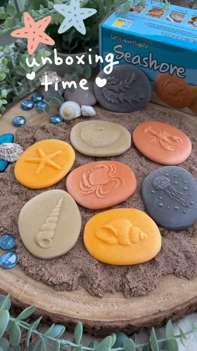 Unboxing Let’s Investigate - Seashore 🦀

Be transported to the ocean and explore the enticing flora and fauna of the seashore with these tactile stones 🐋 🌊 

#yellowdooreducation #unboxing #unboxingvideo #pretendplay #oceanplay #ocean #seashore #ecofriendlyearlyyears #nature #natureplay #sustainableresources #sustainable #sustainableplay
