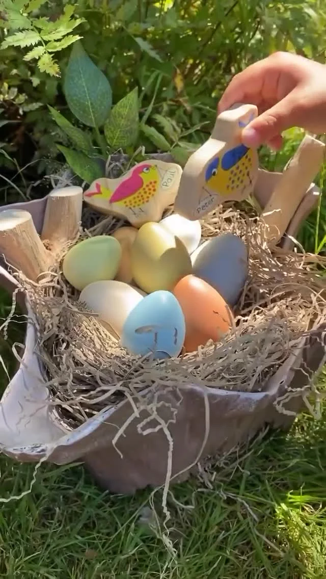 Have you ever thought to turn our Large Tree Stump upside down and turn it into a nest? 🪺🍃
@lottie_makes did just that - and we’re in love with this creative setup!

Using our Sorting Eggs for counting and comparing sizes, this playful nest invites little ones to explore early maths through hands-on discovery. From sorting and matching to counting and comparing, there are so many numeracy opportunities packed into this simple, imaginative idea. 💡💕

#yellowdooreducation #mathsthroughplay #earlymaths #invitationtoplay #outdoorlearning #1000hoursoutside #numeracyinnature #sortingandcounting #toddlerplayideas #playtolearn #outdoorclassroom